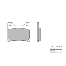 Plaquettes de frein BREMBO 07YA11SA métal fritté