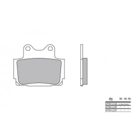 Plaquettes de frein BREMBO 07YA12SA métal fritté Yamaha SRX600