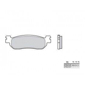 Plaquettes de frein BREMBO 07YA3707 organique Yamaha