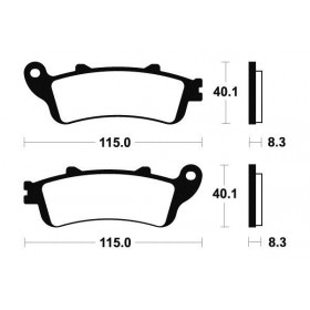 Plaquettes de frein TECNIUM MR236 métal fritté