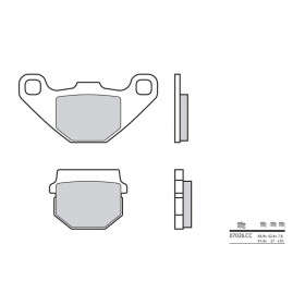 Plaquettes de frein BREMBO 07026CC organique