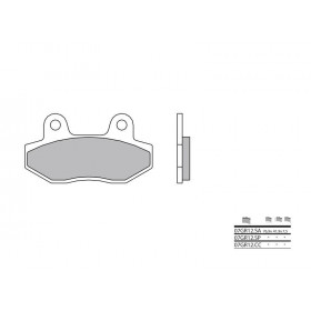 Plaquettes de frein BREMBO 07GR12CC organique