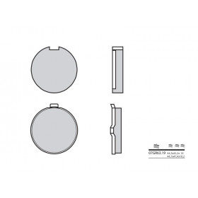 Plaquettes de frein BREMBO 07GR6319 organique