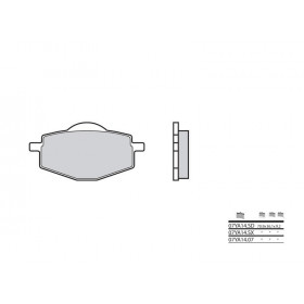 Plaquettes de frein BREMBO 07YA14SD métal fritté Yamaha