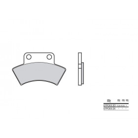 Plaquettes de frein BREMBO 07PO03SD métal fritté