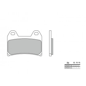 Plaquettes de frein BREMBO 07HO47SA métal fritté