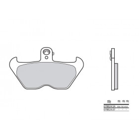 Plaquettes de frein BREMBO 07BB24SA métal fritté BMW