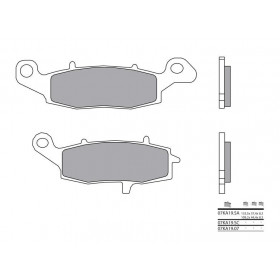 Plaquettes de frein BREMBO 07KA19SA métal fritté