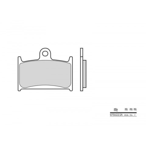 Plaquettes de frein BREMBO 07SU22SA métal fritté Suzuki