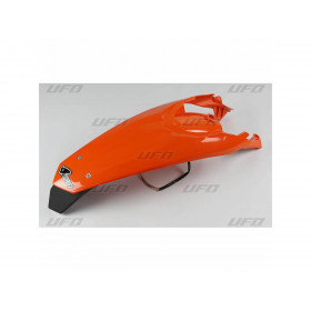 Garde-boue arrière + support de plaque avec feu UFO orange KTM
