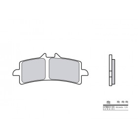 Plaquettes de frein BREMBO 07BB37SA métal fritté