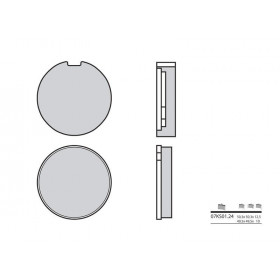 Plaquettes de frein BREMBO 07KS0124 organique Kawasaki Z750