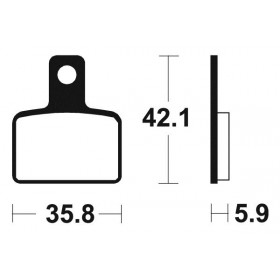 Plaquettes de frein TECNIUM MA395 organique