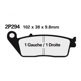 Plaquettes de frein NISSIN 2P281ST métal fritté