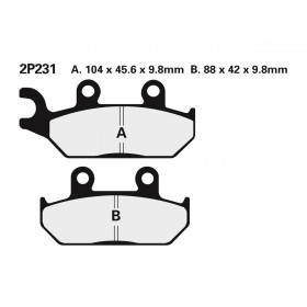 Plaquettes de frein NISSIN 2P231NS semi-métallique Yamaha