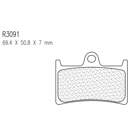 Plaquettes de frein CL BRAKES 3091MSC métal fritté