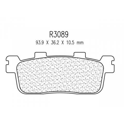 Plaquettes de frein CL BRAKES 3089MSC métal fritté