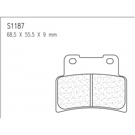 Plaquettes de frein CL BRAKES 1187XBK5 métal fritté