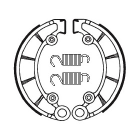 Machoires de frein TECNIUM BA072 organique