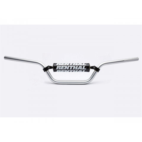 Guidon Ø22,2mm avec barre RENTHAL Classic Quad argent/mousse noire Yamaha YFZ350 Banshee/YFS200 Blaster