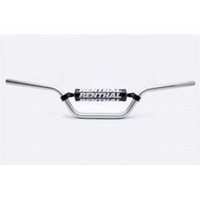 Guidon Ø22,2mm avec barre RENTHAL Classic Quad argent/mousse noire Yamaha YFZ350 Banshee/YFS200 Blaster