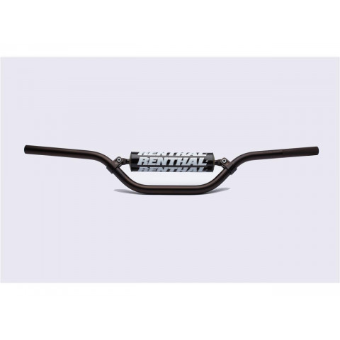 Guidon Ø22,2mm avec barre RENTHAL Classic Mini MX 50CC Playbike noir/mousse noire