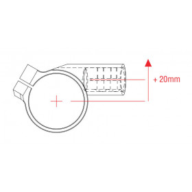 Bracelets LIGHTECH Ø51 hauteur 0mm/déport +20mm/10° noir 