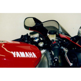 Guidons bracelets relevés LSL Tour Match argent Yamaha YZF-R1