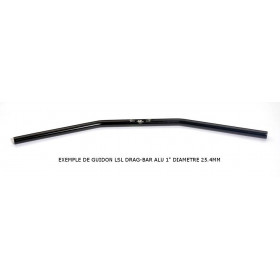 GUIDON 25,4MM DRAGBAR ALU LSL 1" NOIR BROSSE