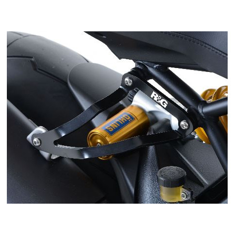 Patte de fixation de silencieux R&G RACING noir Ducati Monster 1200R