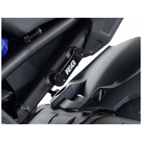 Caches orifices de repose-pieds arrière R&G RACING gauche et droit noir Yamaha MT-10