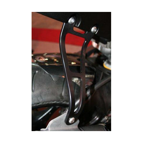 Patte de fixation de silencieux R&G RACING noir Aprilia