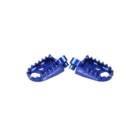 Repose-pieds SCAR Evo bleu Kawasaki KX65/80/85