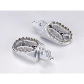 Repose-pieds BIHR Evolution argent Kawasaki KX250F/450F