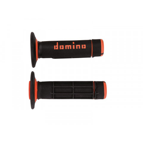 Revêtements DOMINO A020 Bicolore MX semi-gaufré noir/orange