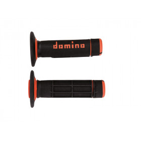 Revêtements DOMINO A020 Bicolore MX semi-gaufré noir/orange