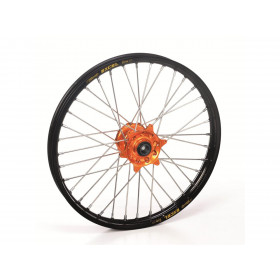 Roue avant HAAN WHEELS 17X3.50X36T jante noire/moyeu orange KTM/HVA