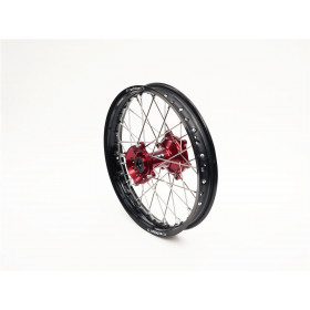 Roue arrière complète ART 18x2.15 jante noir/moyeu rouge
