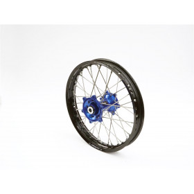 Roue arrière complète HAAN WHEELS A60 19x2.15x36 jante noir/moyeu bleu 
