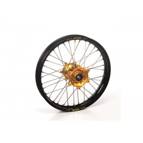 Roue arrière complète HAAN WHEELS 17x4.50x36T jante noire/moyeu or Suzuki RM-Z450