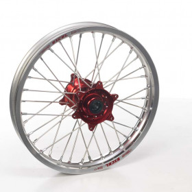 ROUE AVANT HAAN WHEELS 21X1,60X36T JANTE ALU / MOYEU ROUGE