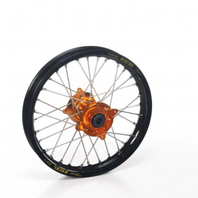 Roue arrière complète HAAN WHEELS 19X2.15 jante noir/moyeu orange KTM