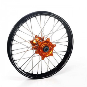 Roue avant complète HAAN WHEELS A60 21x1.60x36T jante noire/moyeu orange