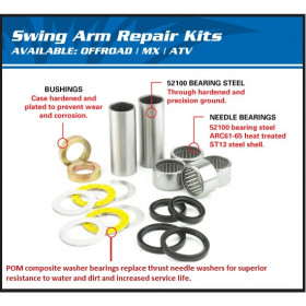 Kit réparation de bras oscillant ALL BALLS Suzuki RM125/RM250/RMX250