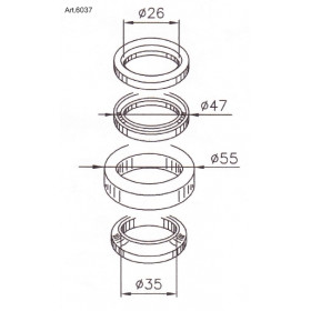 Jeu de direction Buzzetti Honda SH 300/SWT 400