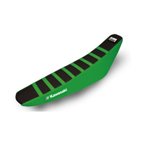 Housse de selle BLACKBIRD Zebra noir/vert Kawasaki KX-F250/450