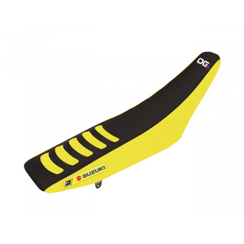 Housse de selle BLACKBIRD Double Grip 3 jaune/noir Suzuki RM-Z450