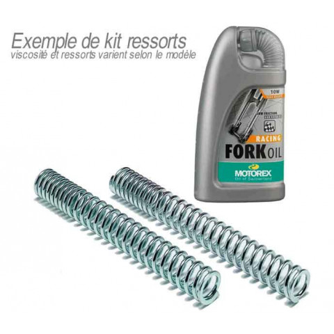 Kit ressort de fourche BITUBO tarage progressif avec huile de fourche MOTOREX BMW 