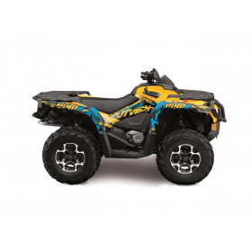 Kit déco KUTVEK Rotor jaune Can-Am Outlander Max test