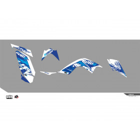 Kit déco KUTVEK Rotor bleu Yamaha Raptor 700